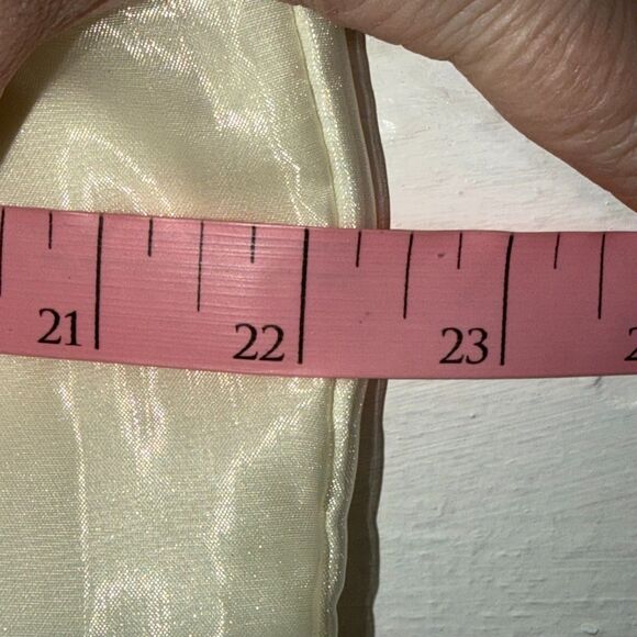 Vintage Ivory Beaded Organza Skirt Butterfly Embroidery Appliqué Midi M/L 90s - Picture 10 of 11